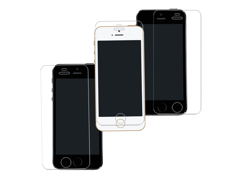 comma iPhone5＆5s 无指纹防眩保护膜 (前后贴) 图片