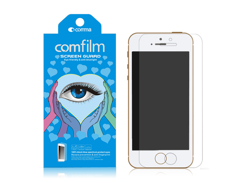 comma iPhone5＆5s高清护眼保护膜(前后贴) 图片