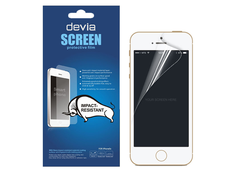 devia iphone5＆5S纳米防爆保护膜(前后贴)  图片