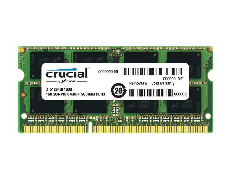 Crucial英睿达 DDR3 4GB 1600 笔记本内存条 PC3-12800（B） 图片