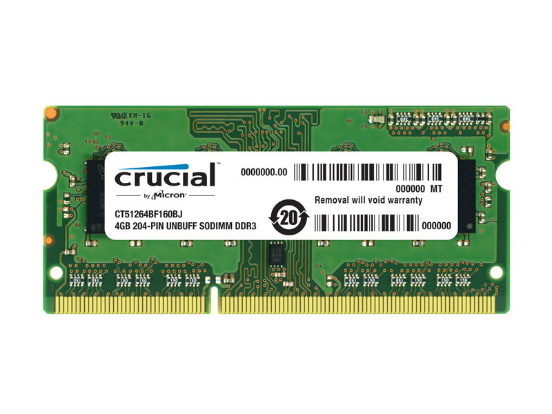 Crucial英睿达 DDR3 4GB 1600 笔记本内存条 PC3-12800（BJ） 图片