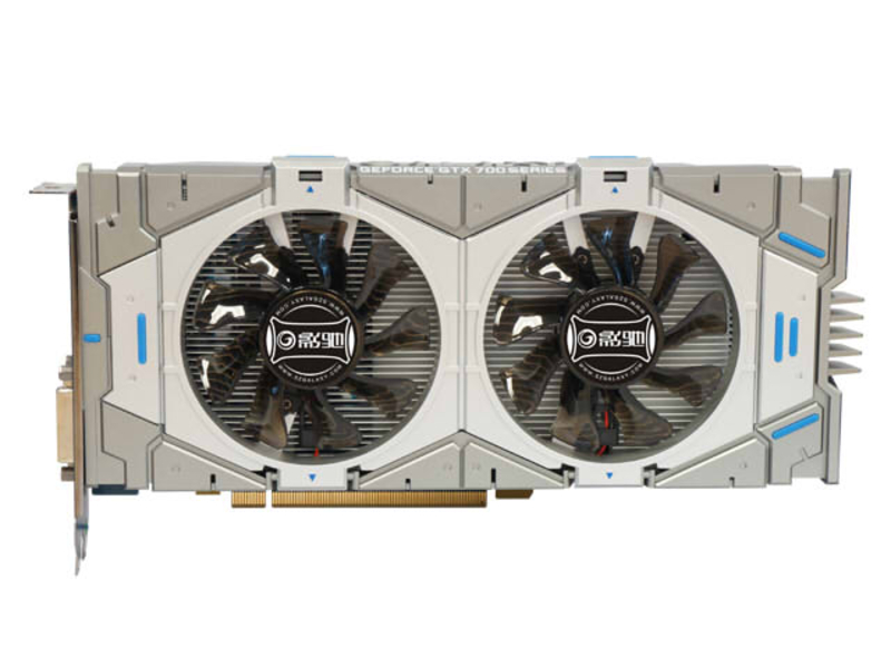 影驰GeForce GTX750骨灰黑将正面