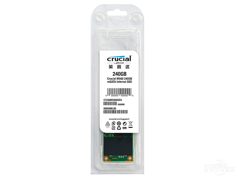 CrucialӢM500 240GB mSATA SSD̬Ӳ ͼ