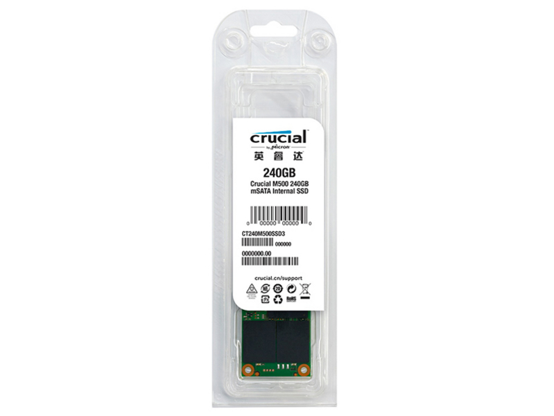 Crucial英睿达M500 240GB mSATA SSD固态硬盘 