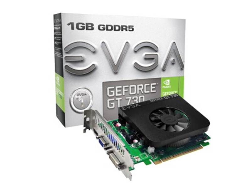 EVGA GT730 GDDR5 1G Ref. Dual Slot 正面