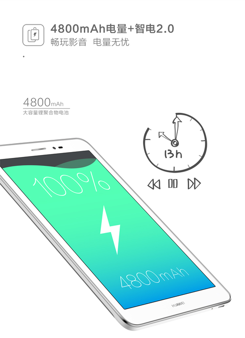 华为荣耀平板WiFi高配版(S8-701w)