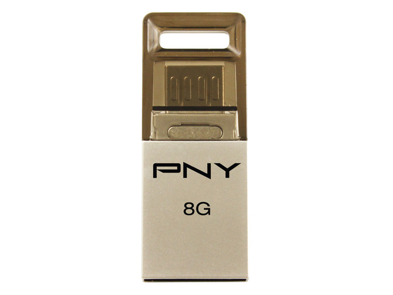 PNY双接头手机U盘OU2 8G 正面