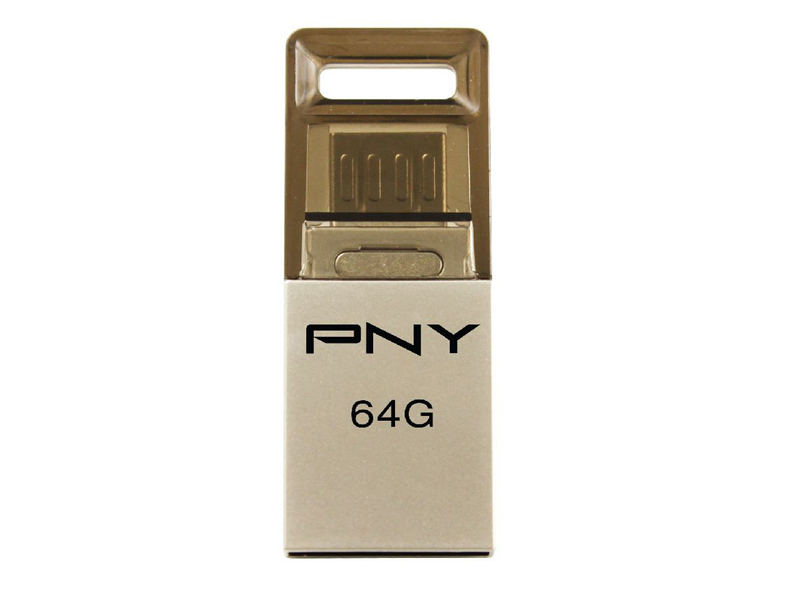 PNY双接头手机U盘OU2 64G 正面