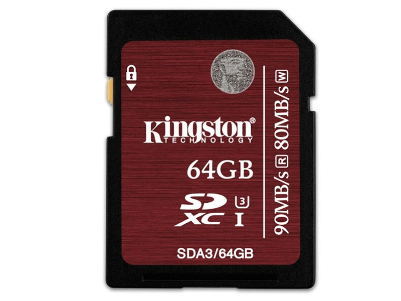 金士顿UHS-I U3 SD卡 64GB