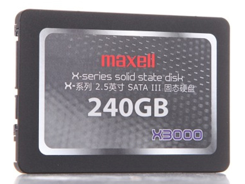 麦克赛尔MX-SSD-X3000-240GB 正面