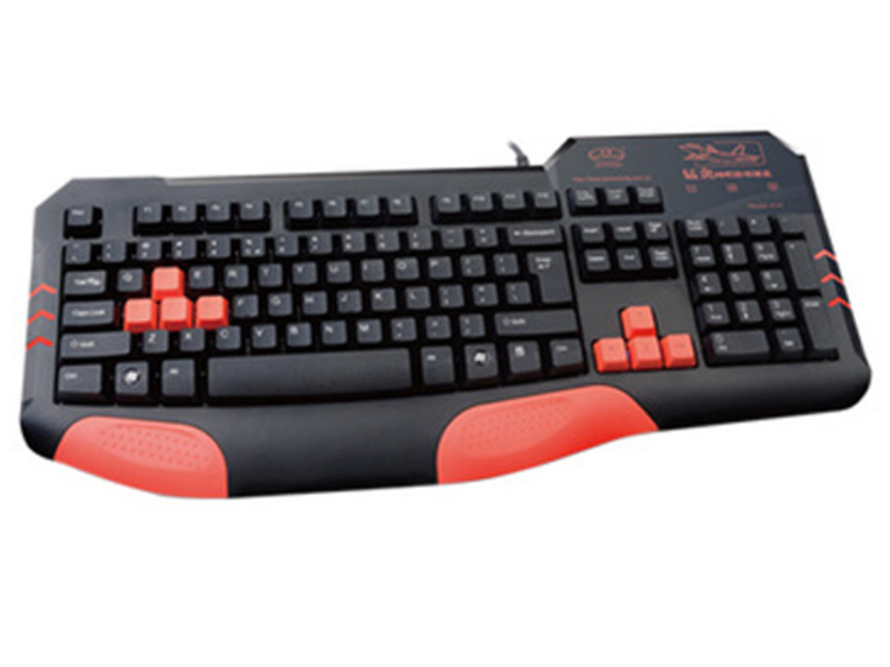 新盟K18中板发光游戏键盘（红色） 主图