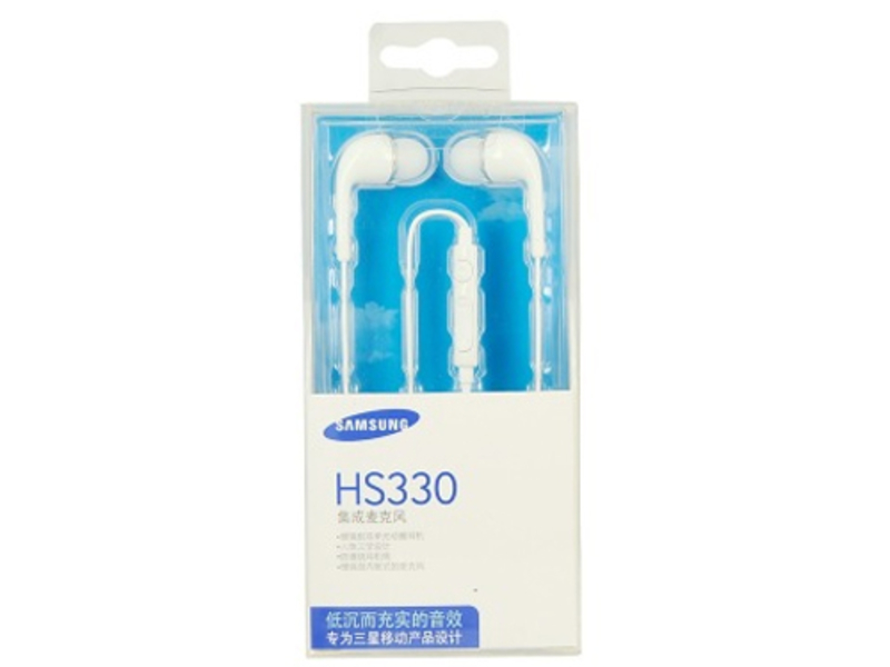 三星HS3303 S4线控耳机 白色 外观