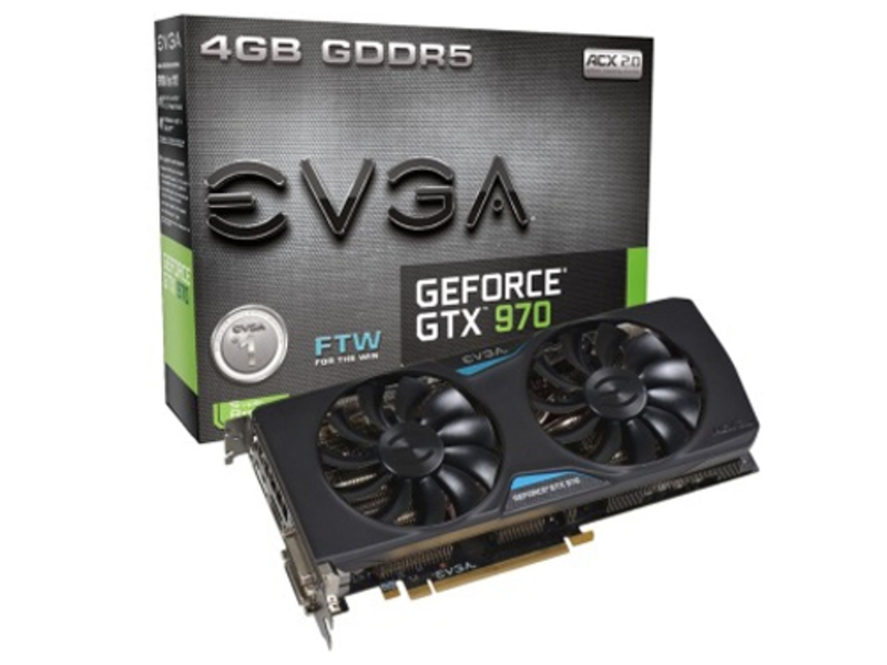 EVGA GTX970 4G FTW w/ACX 2.0 cooler正面