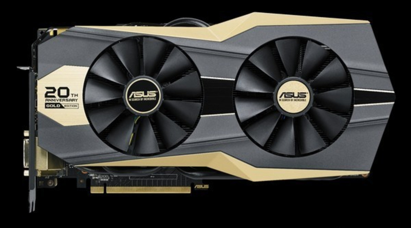 华硕GTX 980 Ti Gold Edition 正面