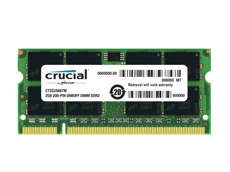 Crucial英睿达 DDR2 667 2GB Mac笔记本内存条 PC2-5300 图片