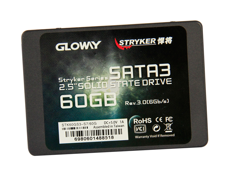 光威悍将系列 SATA3 60G SSD 正面
