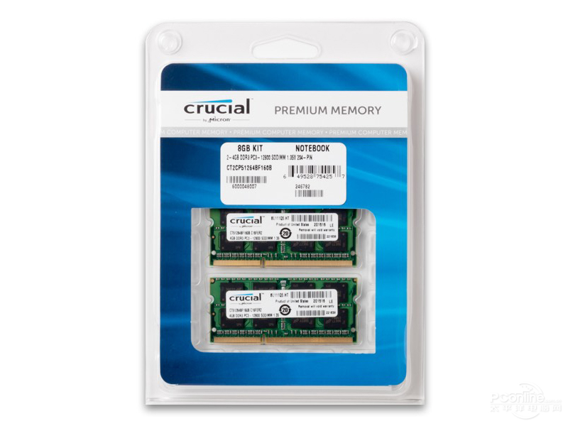 CrucialӢ DDR3 4GB*2 1600 ʼǱڴ PC3-12800ͼ