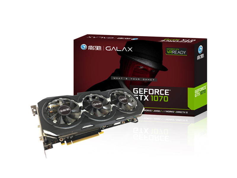 影驰GTX 1070 骨灰大将配盒图