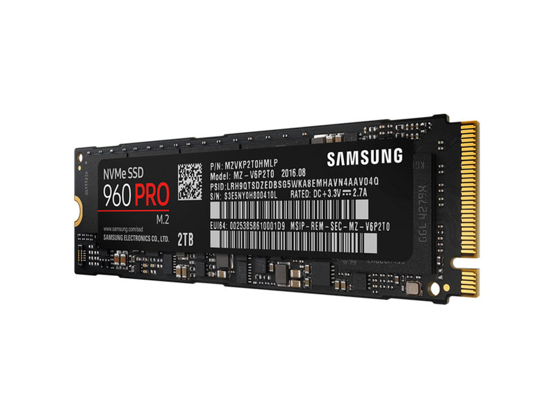 三星960 PRO M.2 NVMe 2T