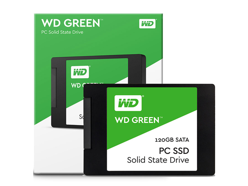 西部数据WD GREEN 120GB SATA3 SSD配盒图