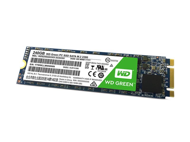 西部数据WD GREEN 240GB M.2 SSD