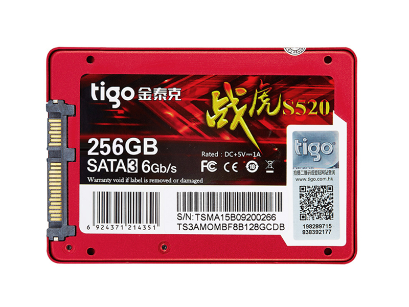 金泰克S520 256GB SATA3接口