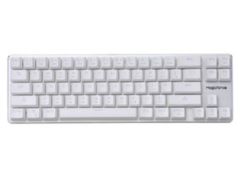 魔蛋68键机械键盘樱桃茶轴 白银白灯 背光 主图