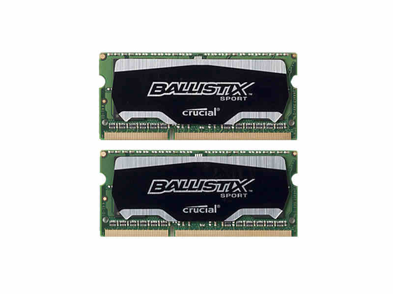 Crucial英睿达镁光铂胜运动系列笔记本内存条DDR3 1600 4G两条装 图片