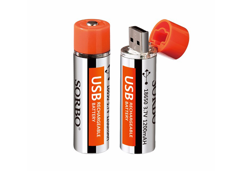 SORBO 18650 USB可充电锂电池 图片