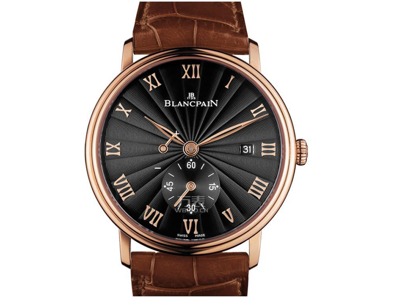 宝珀机械男表Blancpain-villeret 6606-3630-55B 外观图