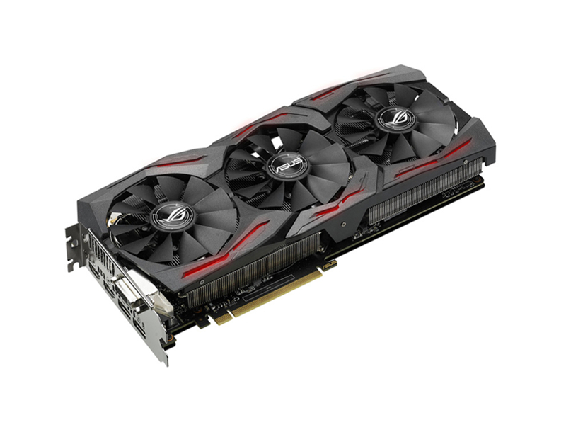 华硕ROG-STRIX-RX580-O8G-GAMING45度正面