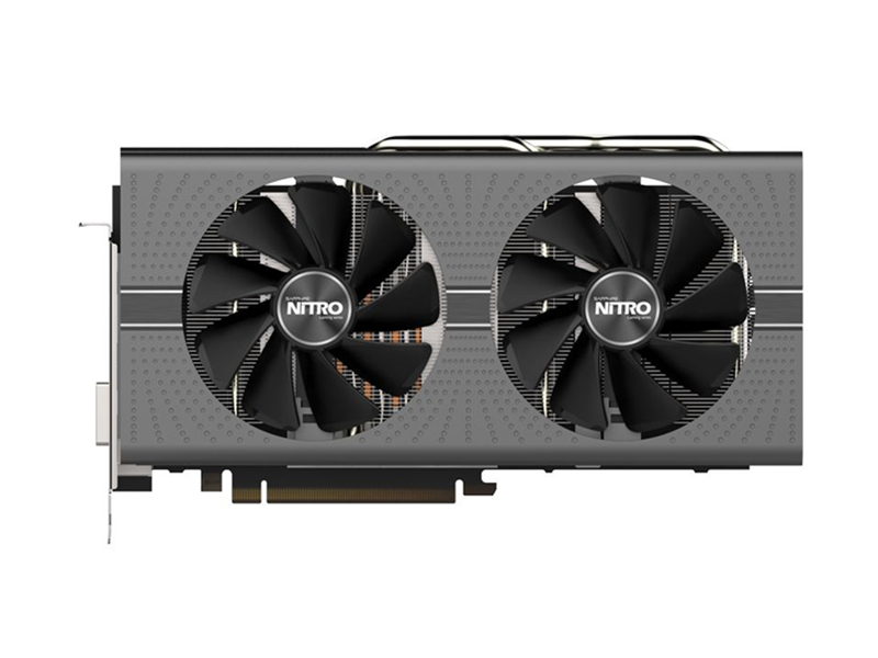 蓝宝石RX580 8G D5超白金限量版45度正面