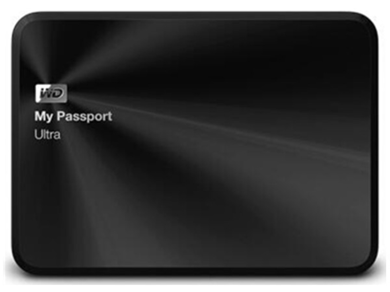 西部数据 My Passport Ultra 1TB WDBTYH0010BBK-CESN正面