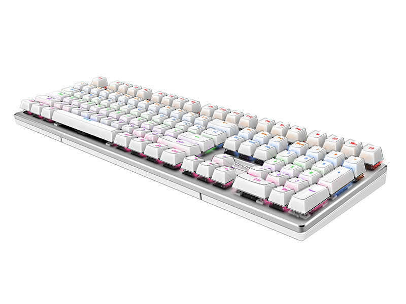 雷柏V700S冰晶版混彩背光游戏机械键盘