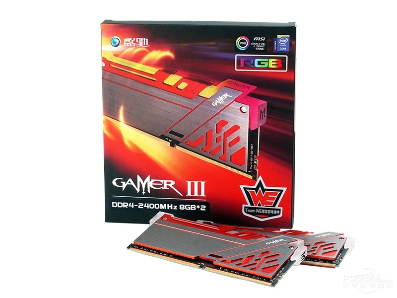 ӰGAMER 󼫹RGB DDR4-2400 16G(8G2)װͼ