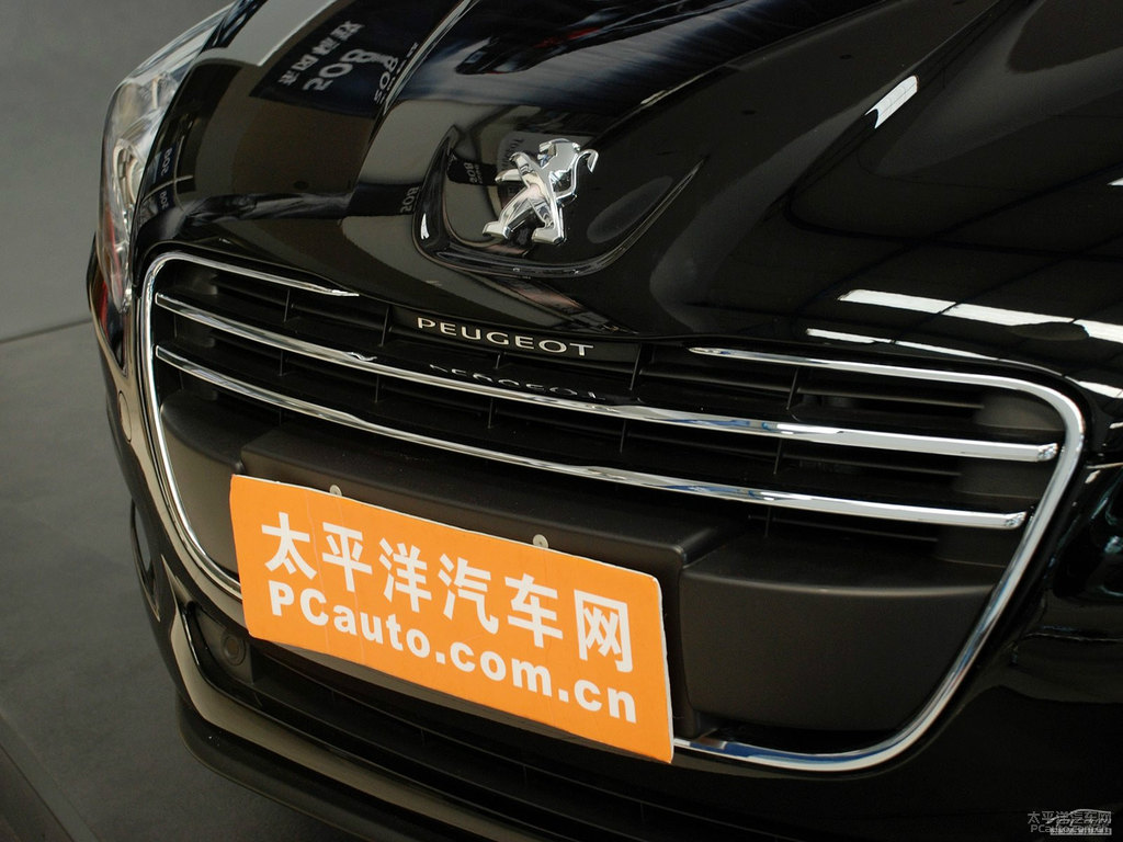 碳晶黑標(biāo)致508車頭外觀圖片