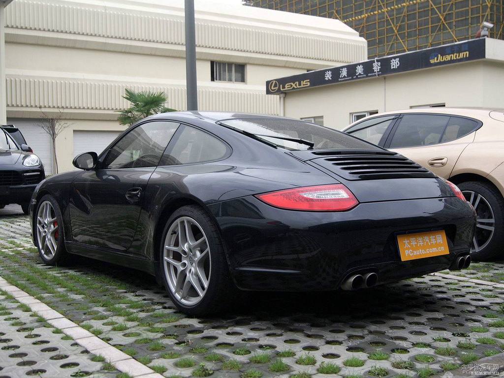 黑色保時(shí)捷911整車外觀外觀圖片