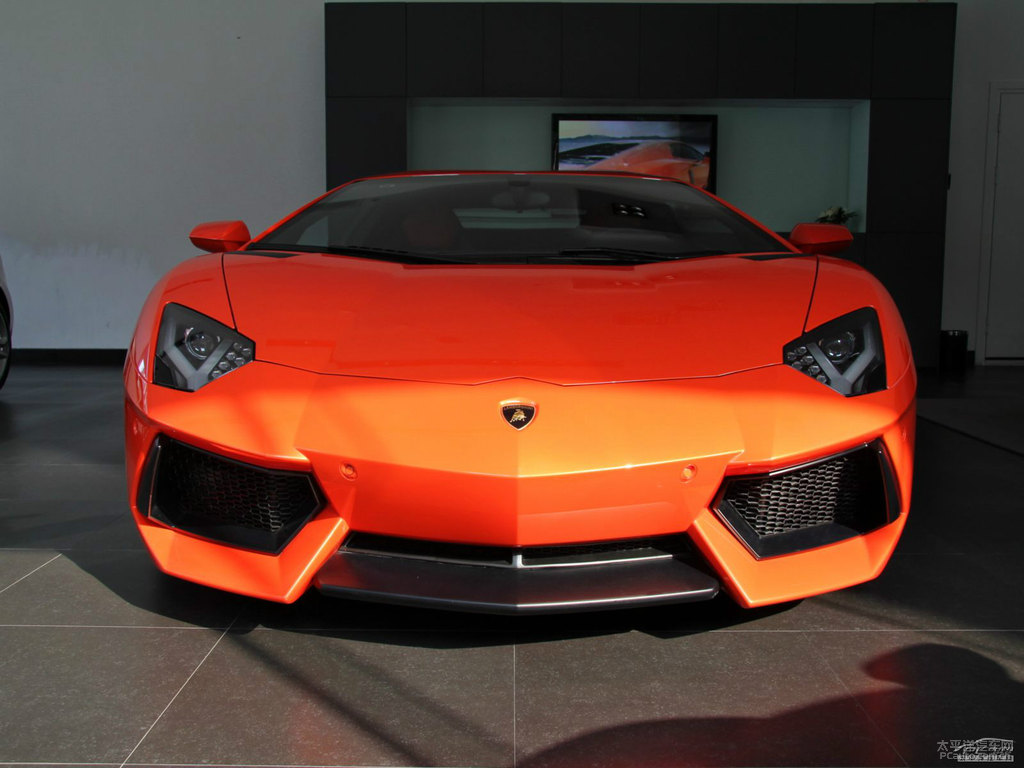橙色Aventador整車外觀外觀圖片