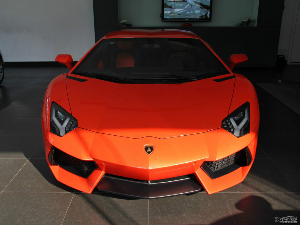 橙色Aventador整車外觀外觀圖片