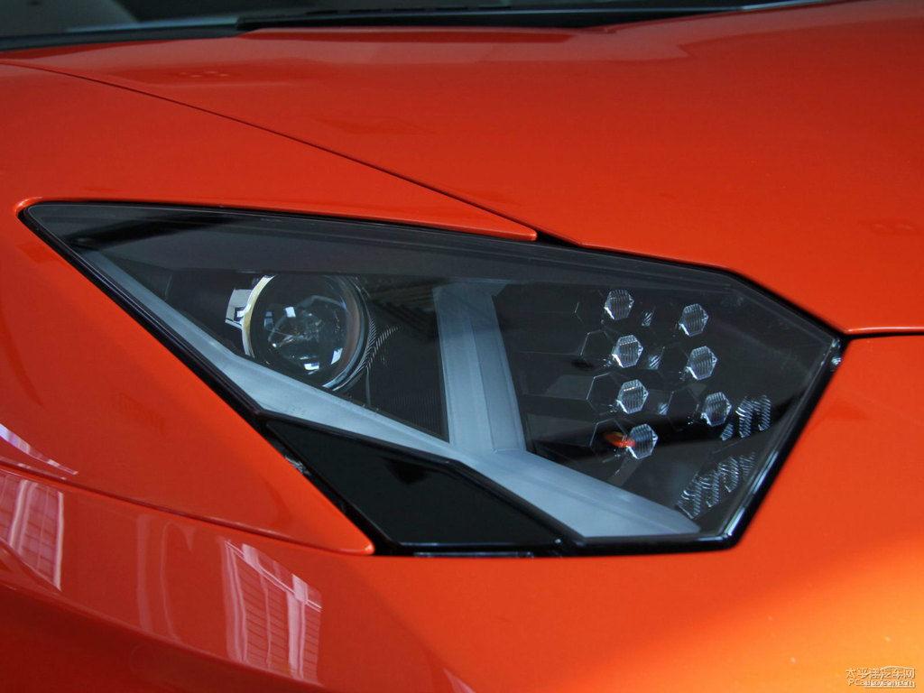 橙色Aventador車頭外觀圖片
