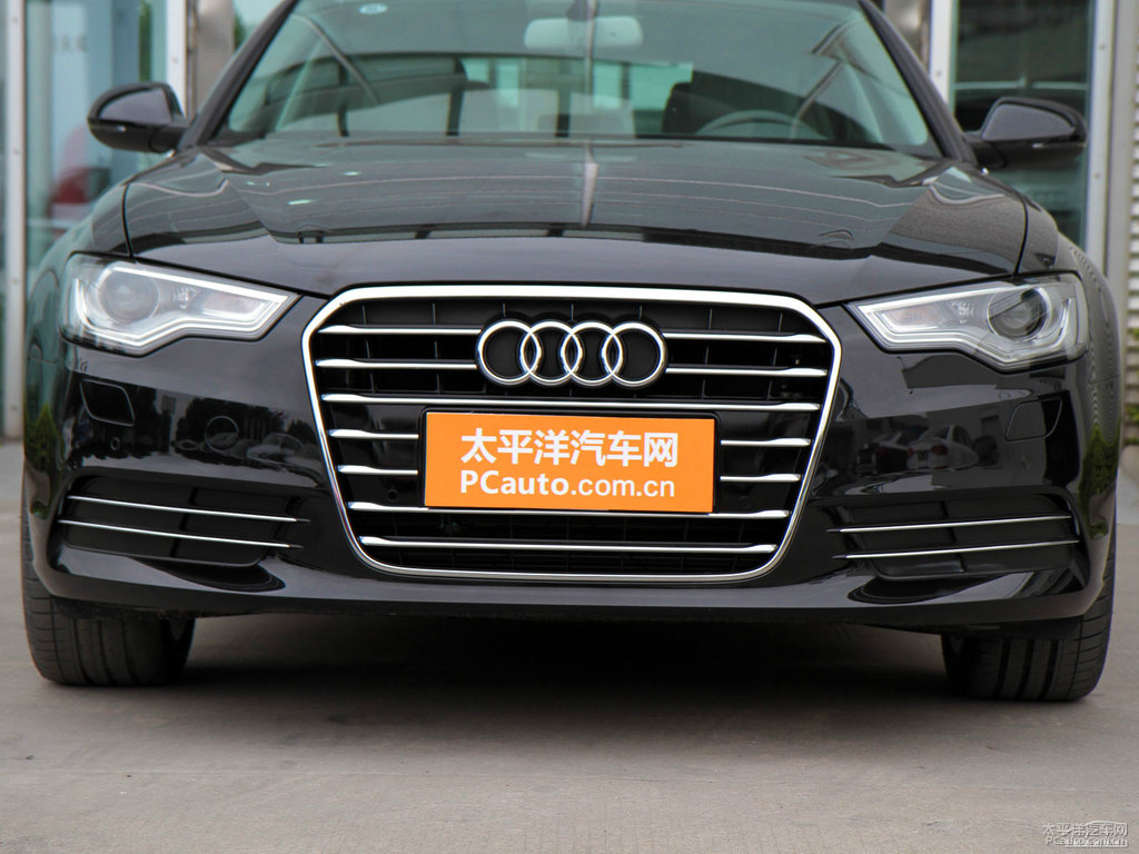 幻影黑奧迪A6L車頭外觀圖片