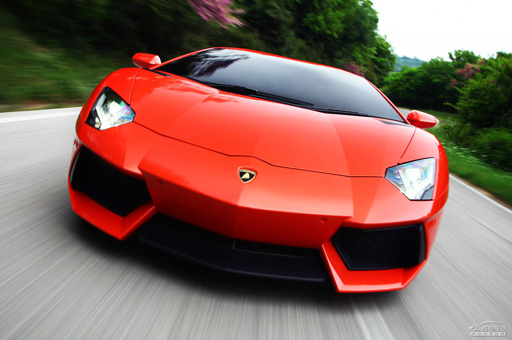 橙色Aventador車頭外觀圖片