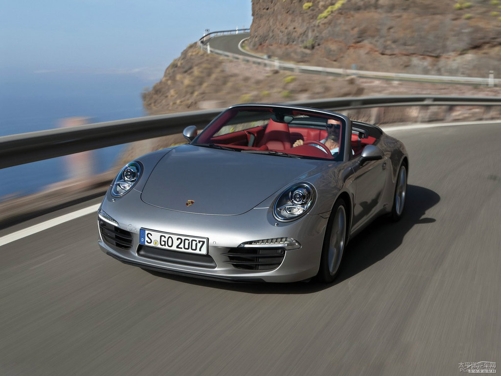 鉑銀保時捷911整車外觀外觀圖片
