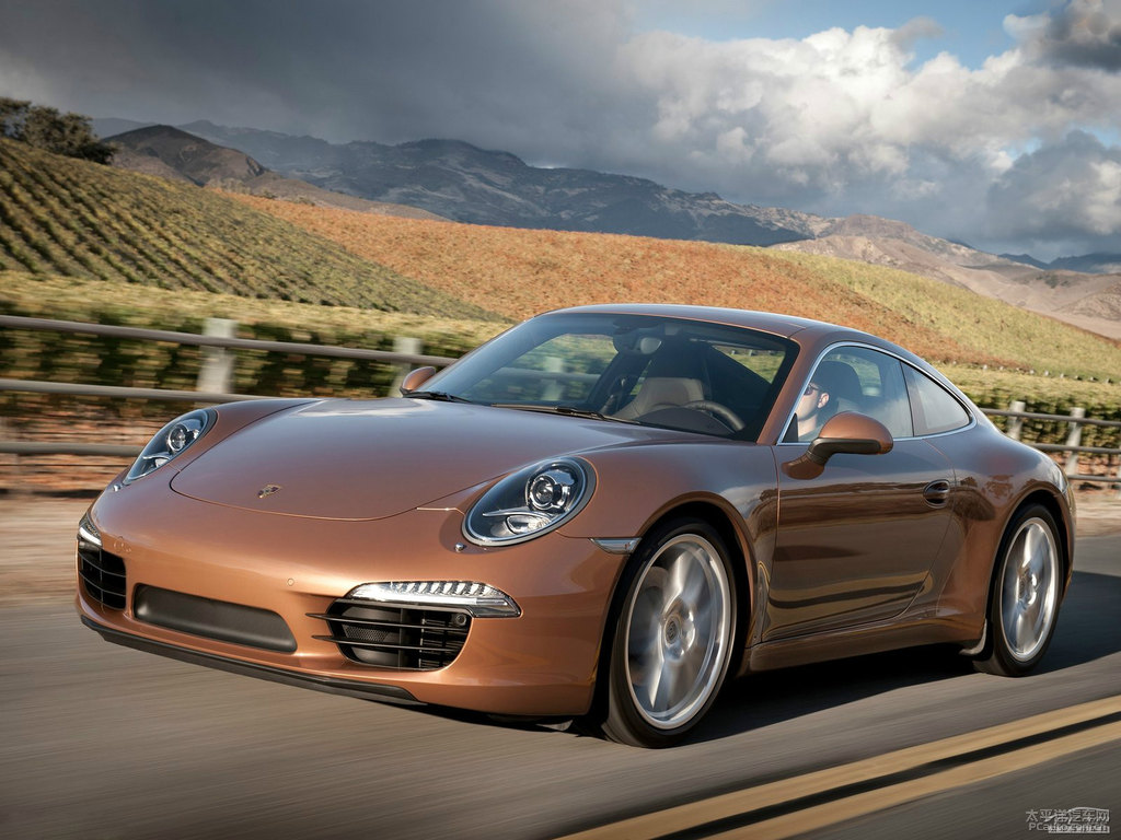 干邑色保時(shí)捷911整車(chē)外觀外觀圖片