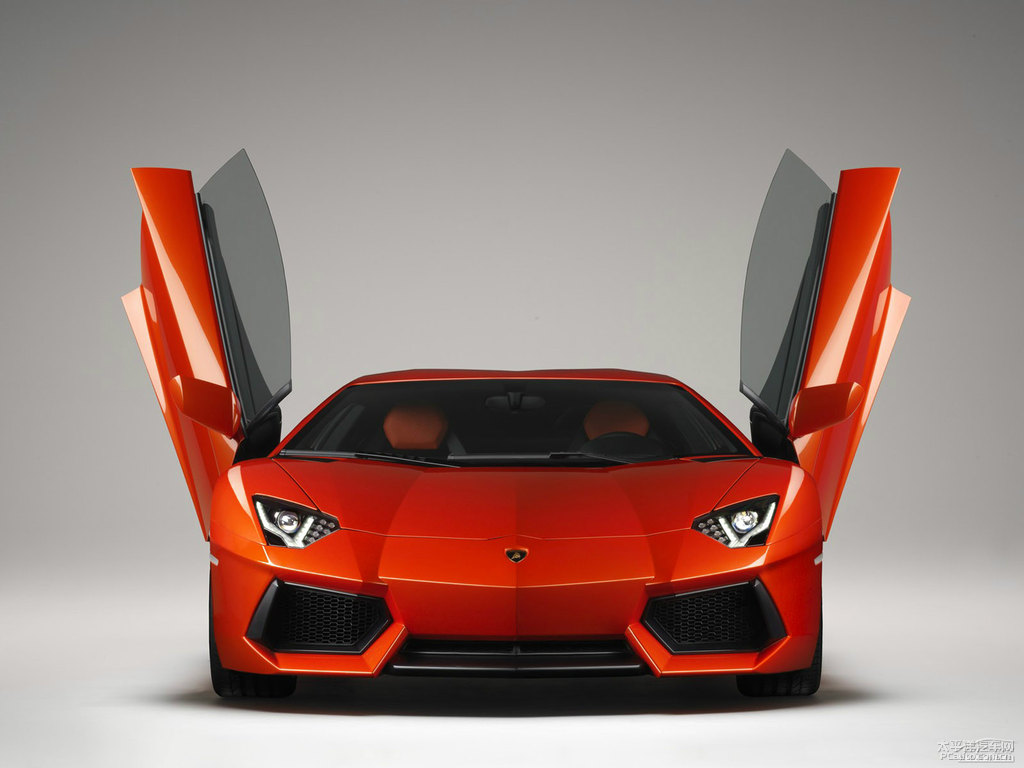 橙色Aventador整車外觀外觀圖片