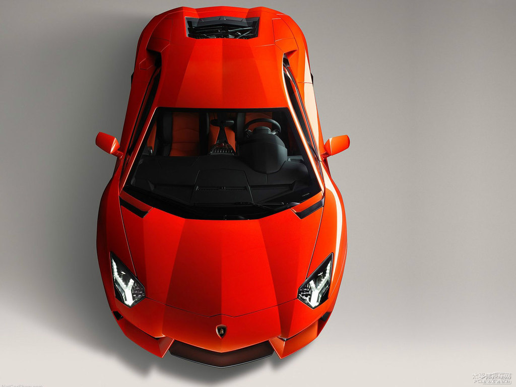 橙色Aventador整車外觀外觀圖片