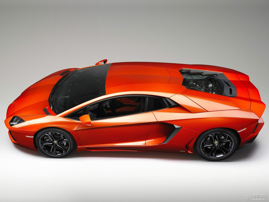 橙色Aventador整車(chē)外觀外觀圖片