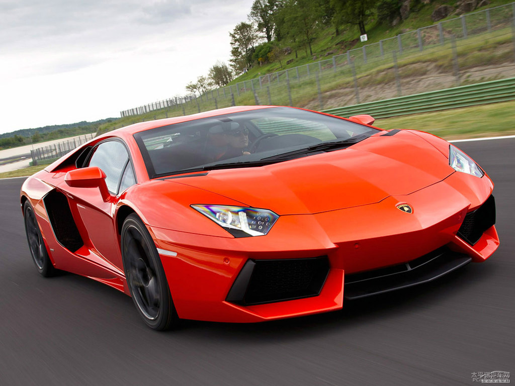 橙色Aventador整車外觀外觀圖片