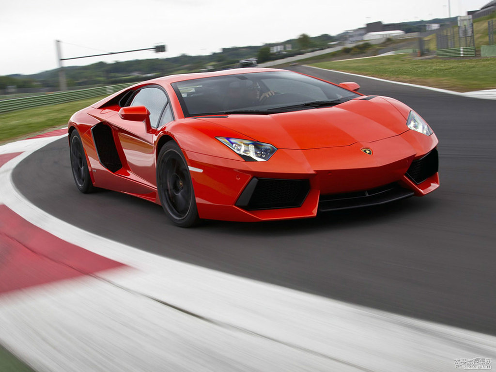 橙色Aventador整車外觀外觀圖片