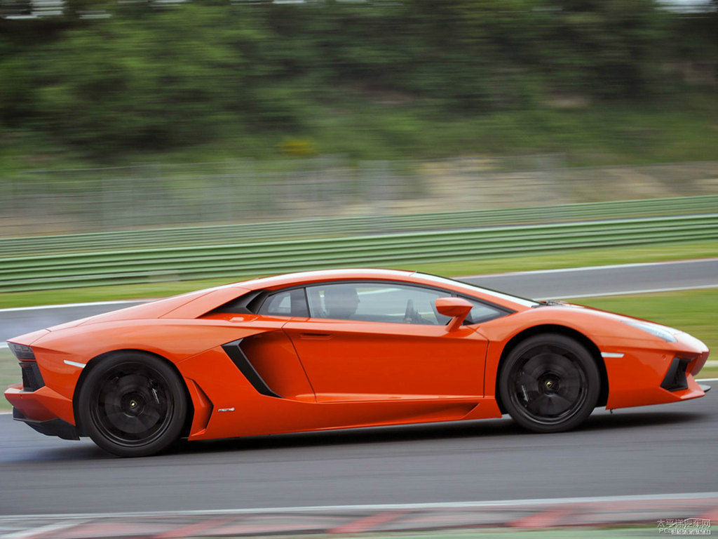橙色Aventador整車外觀外觀圖片